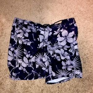 Medium Mens Floral Swim Trunks